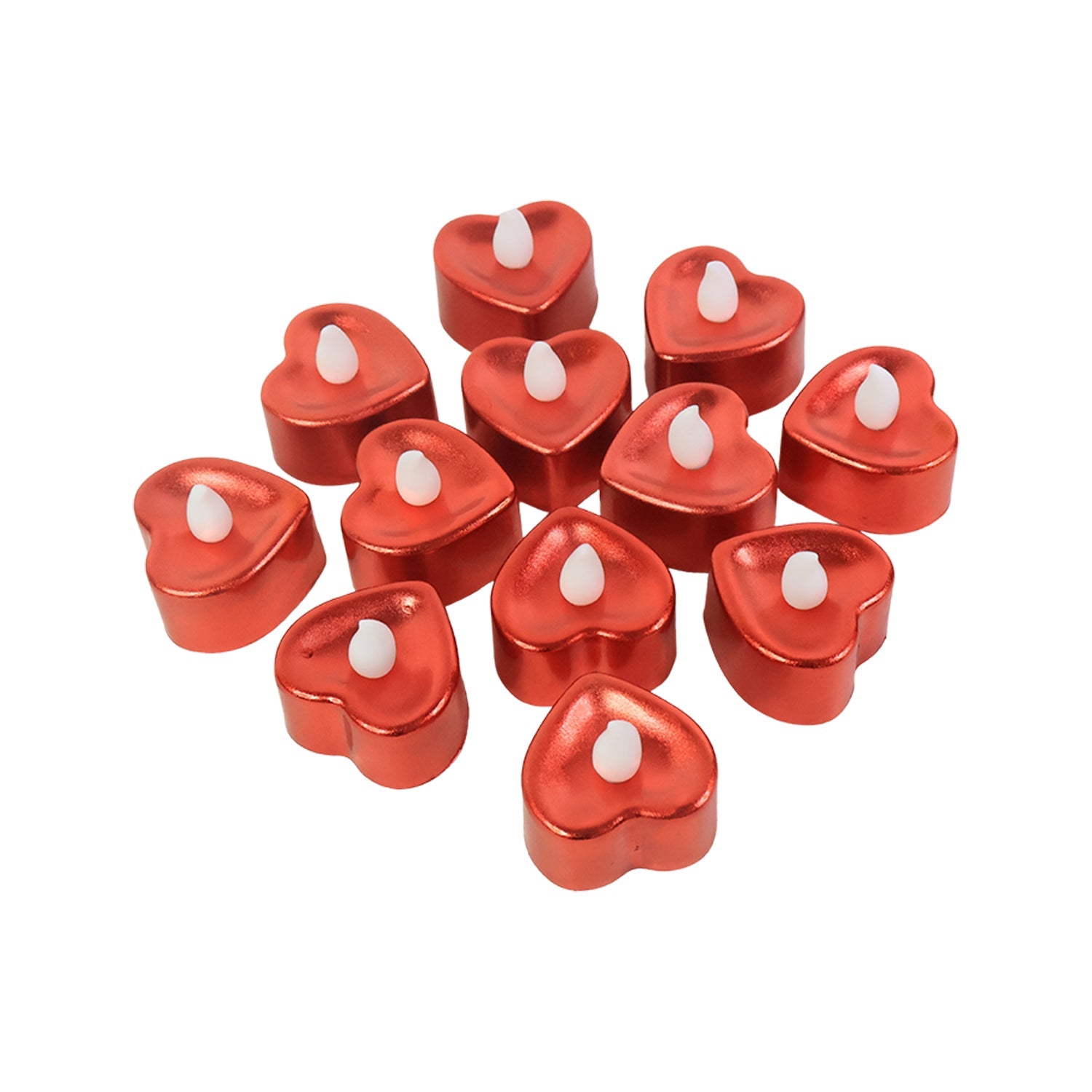 Heart Shaped LED Tea Light Candles Heart Shaped LED Tea Light Candles